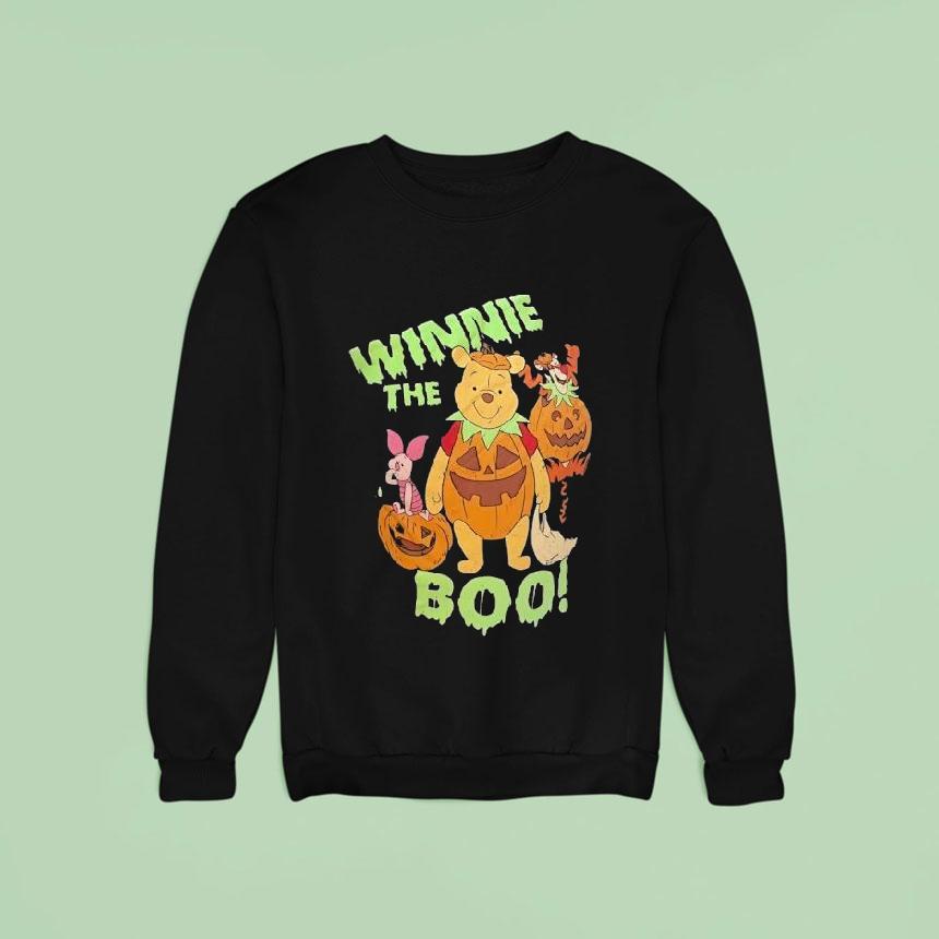 Winnie The Pooh Piglet And Tigger Winnie The Boo Pumpkin Halloween Sweatshirt Winnie The Pooh Piglet And Tigger Winnie The Boo Pumpkin Halloween Sweatshirt