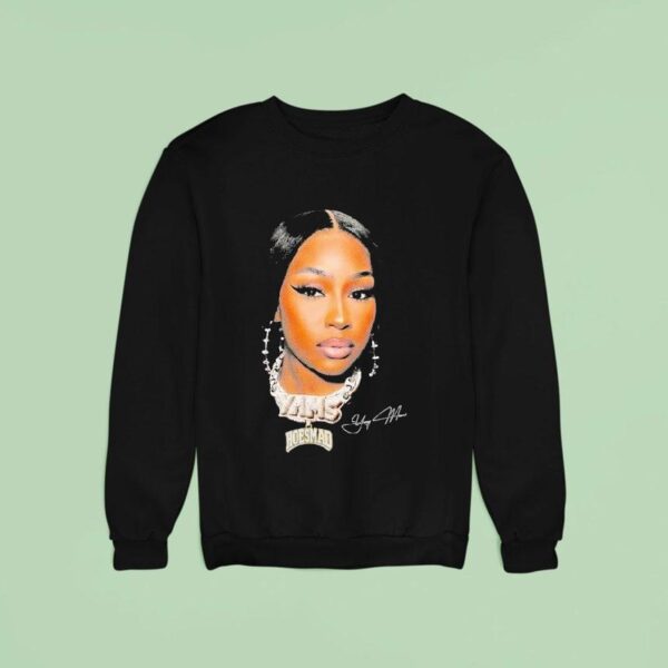 Yung Miami Hoesmad Yams Big Face Graphic Sweatshirt