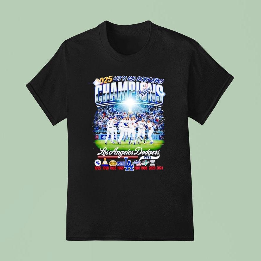 Let S Go Los Angeles Dodgers Champions World Series T Shirt