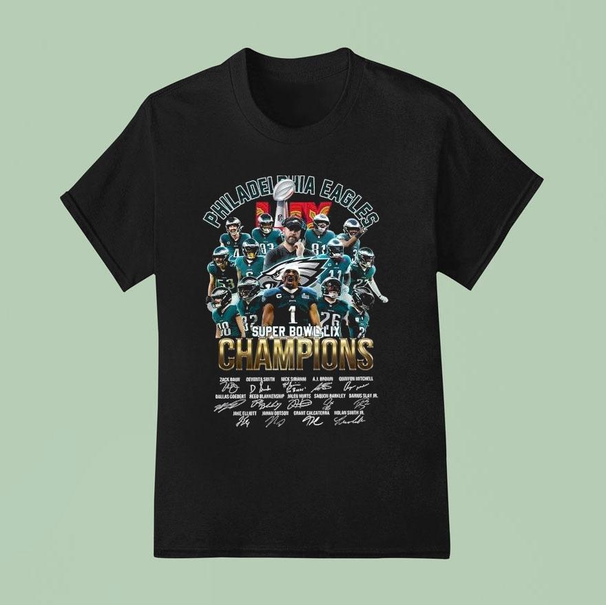   Philadelphia Eagles Super Bowl Lix Champions T Shirt