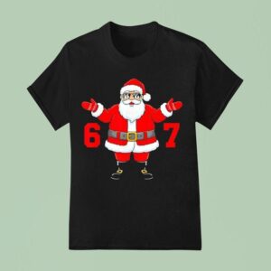 Christmas Meme Six Seven Santa Xmas T Shirt