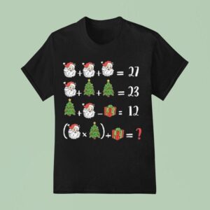 Six Seven Santa Tree Math Teacher Christmas T Shirt
