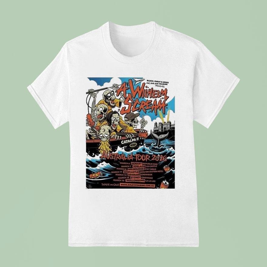 A Wilhelm Scream Australia Tour T Shirt