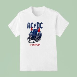 Ac Dc Pwr Up Are You Ready Helmets Cities T Shirt