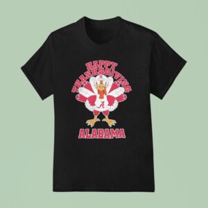 Alabama Crimson Tide Happy Thanksgiving Turkey T Shirt