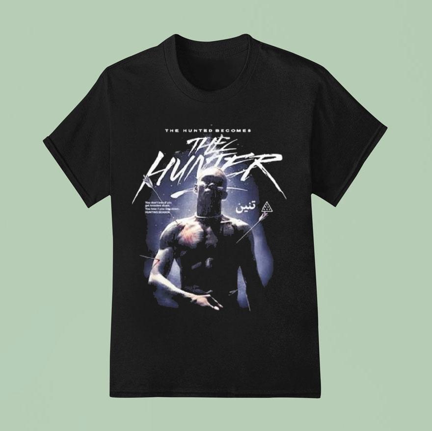 Alexander Volkanovski Wearing The Hunted Becomes The Hunter T Shirt