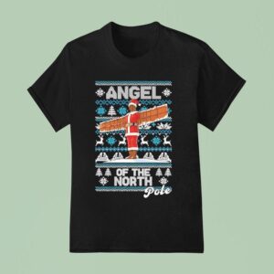 Angel Of The North Pole Christmas T Shirt