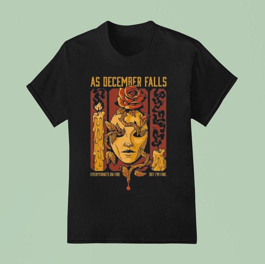 As December Falls Candle T Shirt
