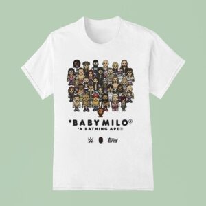 Baby Milo A Bathing Ape Is Ready To Rumble Wwe X Bape X Topps Celebration Of Wwe Survivor Series T Shirt