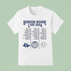Benson Boone Live World Tour T Shirt