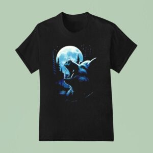 Boar Howling At The Moon T Shirt