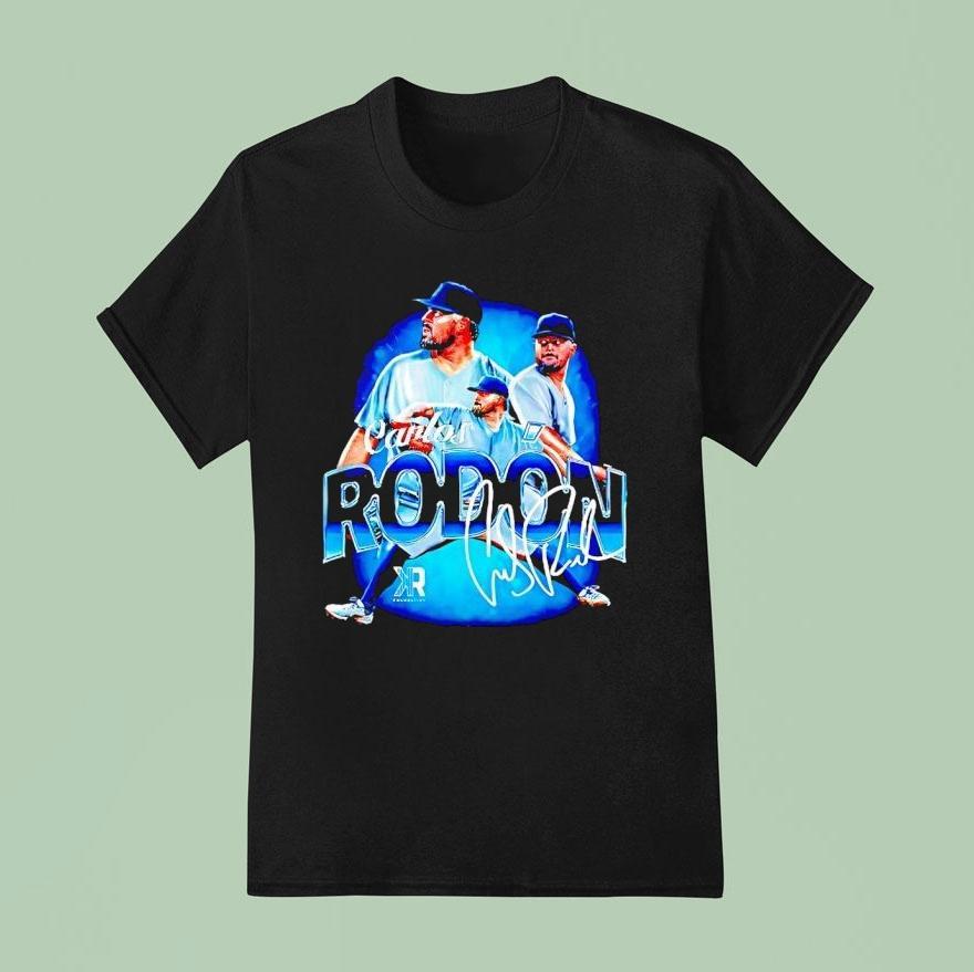 Carlos Rodon New York Yankees Baseball Signature Collage T Shirt