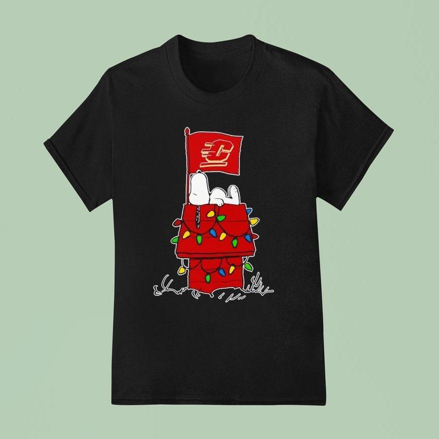 Central Michigan Chippewas Snoopy House Christmas T Shirt