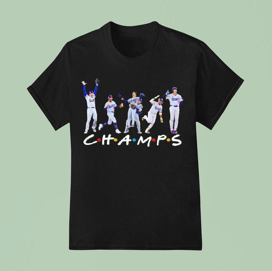 Champs Los Angeles Dodgers Baseball Team T Shirt