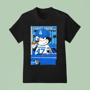 Chavez Ravine X Los Angeles Dodgers Lowrider Car Graphic T Shirt