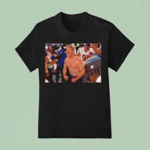 Chicago Bears Coach Ben Johnson Shows Off T Shirt