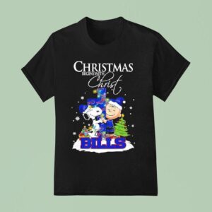 Christmas Begins With Christ Buffalo Bills X Snoopy And Charlie Brown T Shirt