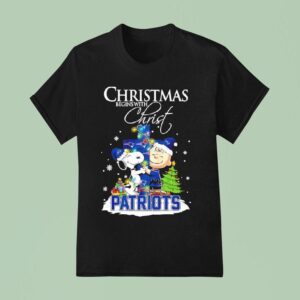 Christmas Begins With Christ New England Patriots X Snoopy And Charlie Brown T Shirt