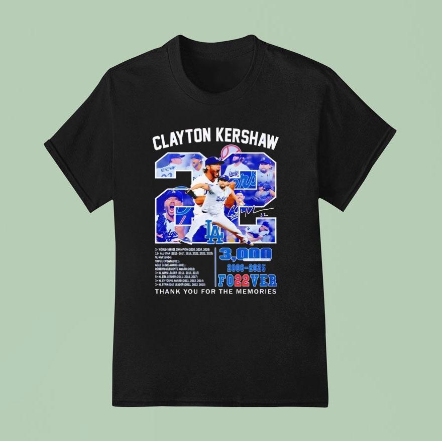 Clayton Kershaw Los Angeles Dodgers Legend Forever T Shirt