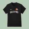 Cleveland Browns Who S On The Bad List Harley Davidson Santa Claus T Shirt