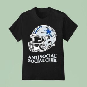 Dallas Cowboys Anti Social Social Club X Nfl Helme T Shirt