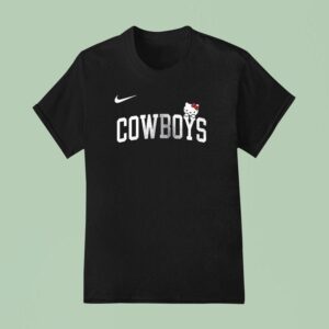 Dallas Cowboys X Hello Kitty Football T Shirt