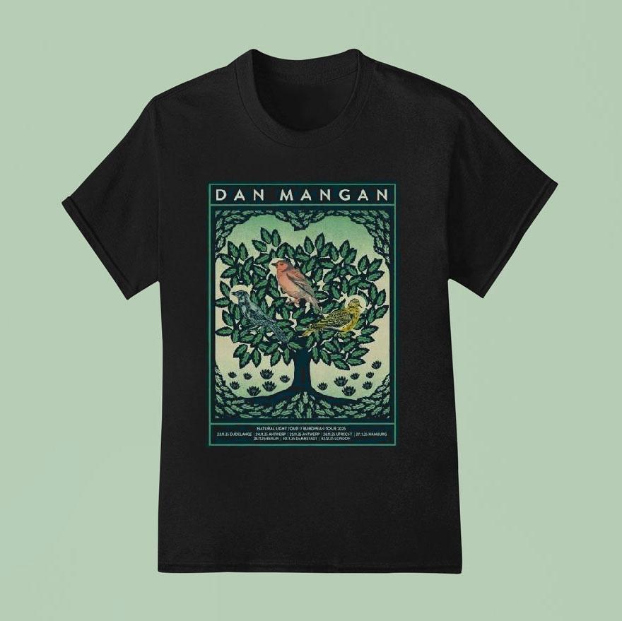 Dan Mangan Natural Light Tour Eu T Shirt