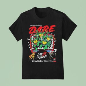 Dare Say No To Drugs Ninja Turtles Classic Retro Vintage Graphic T Shirt