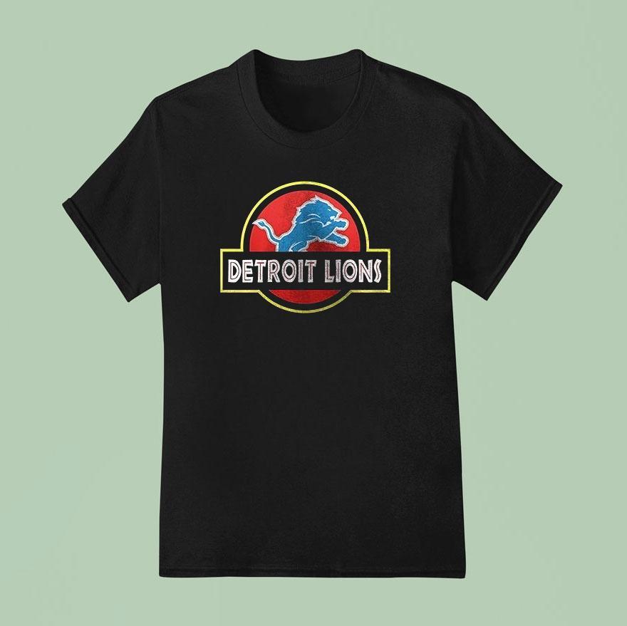 Detroit Lions X Jurassic Park Life Finds A Way T Shirt