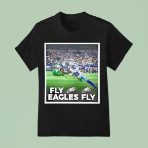 Devonta Smith Touchdown Fly Eagles Fly Photo T Shirt