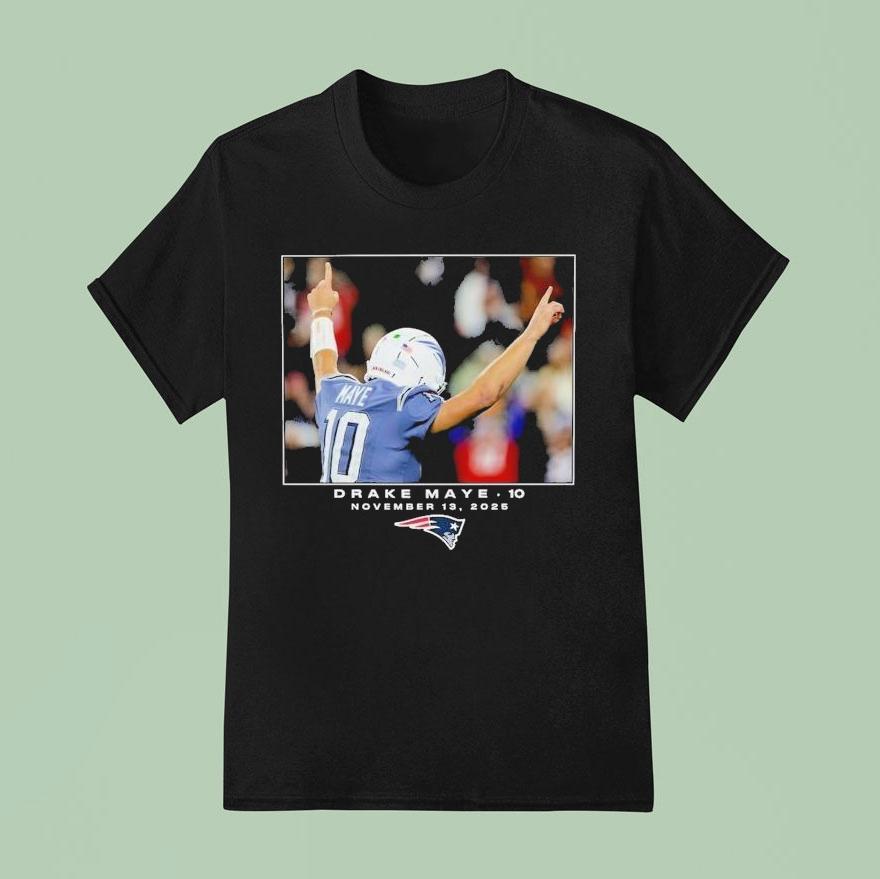 Drake Maye Novembver New England Patriots Nfl Flash Features Week T Shirt