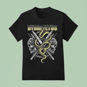 Dying Fetus Snake Skull T Shirt