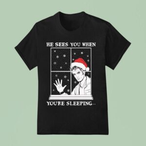 Edward Cullen Santa He Sees You When You Re Sleeping T Shirt