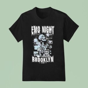 Emo Night Brooklyn Computer Skeleton T Shirt