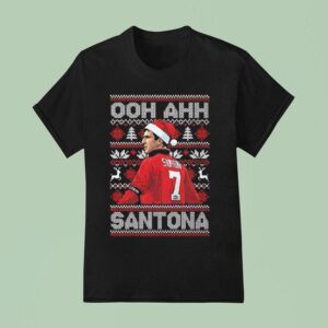 Eric Cantona Ooh Ahh Santona Ugly Christmas T Shirt