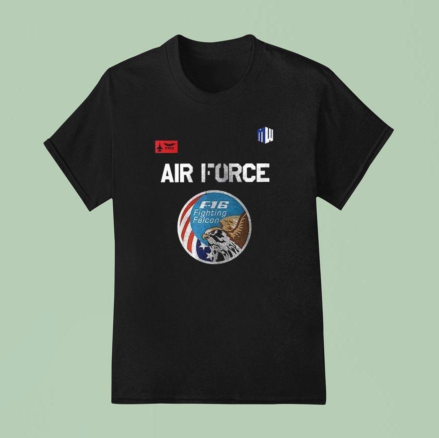 F Fighting Falcon Air Force Logo T Shirt
