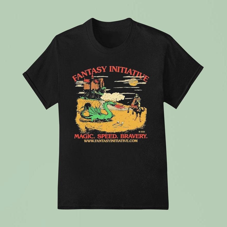 Fantasy Initiative Magic Speed Bravery Dragon T Shirt