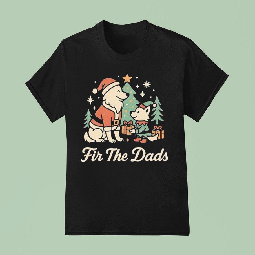 Fir The Dads Wolves Merry Christmas T Shirt