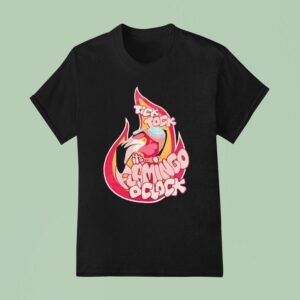 Flamingo Tick Tock It S Flamingo O Clock T Shirt
