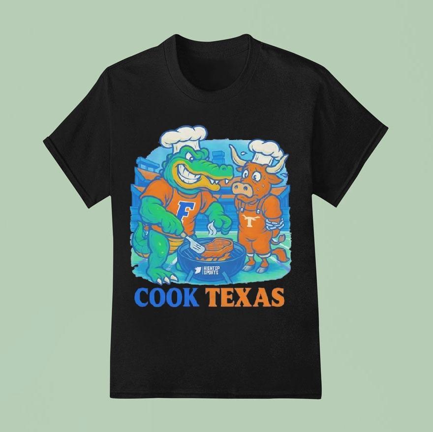 Florida Gators Cook Texas Longhorns Football T Shirt