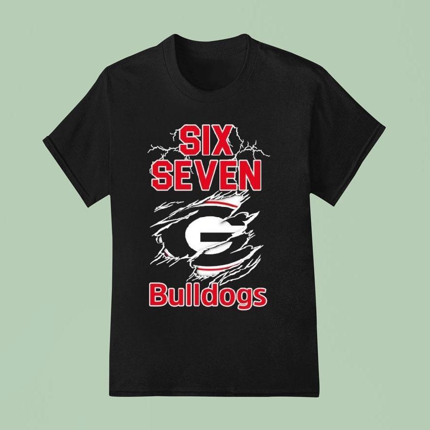 Georgia Bulldogs Six Seven T Shirt
