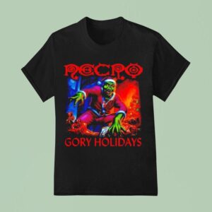 Grinch Zombified Version Necro Gory Holiday T Shirt