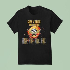 Guns N Roses World Tour Dates T Shirt