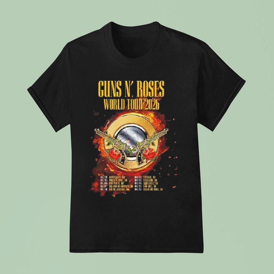 Guns N Roses World Tour Latin America T Shirt