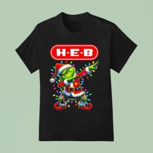 H E B X Grinch Lights Dabbing Christmas T Shirt