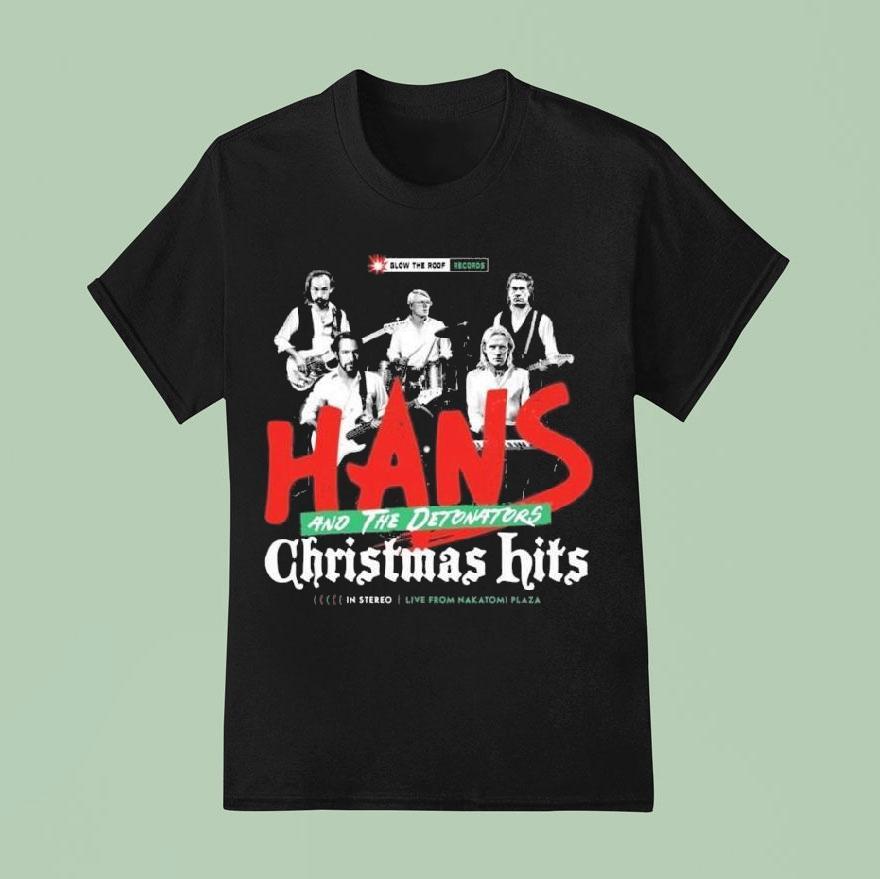 Hans And The Detonators Christmas Hits T Shirt