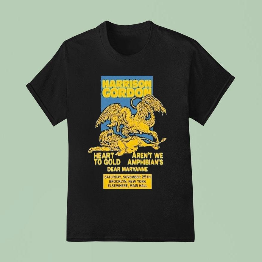 Harrison Gordon Brooklyn Ny November Tour T Shirt