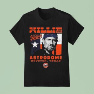 Houston Astros X Willie Nelson Sportiqe Astrodome T Shirt