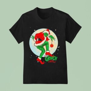 How The Grinch Stole Christmas Depiction Moon T Shirt