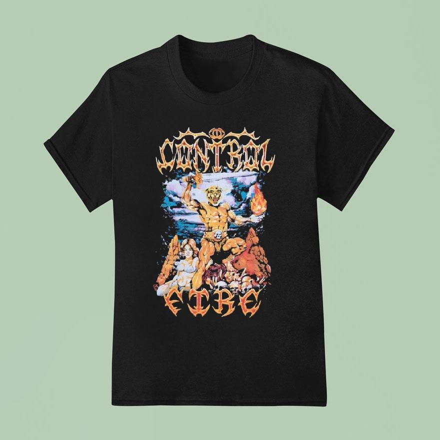 I Control Fire Washed T Shirt